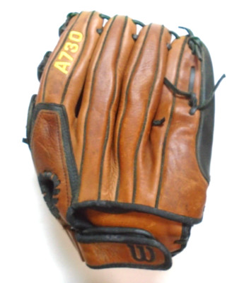 Wilson A0730 A730 Ecco Leather Softball Glove 13'' LHT Thrower Gloves Fits RH