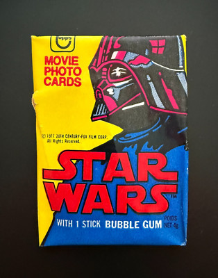 RARE 1977 Topps STAR WARS 2nd Series 2 French Meccano Version Wax Pack - Sealed