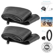 2-Pack 20x4 Fat Tire Tubes Reliable Butyl Rubber with Schrader Valve Design