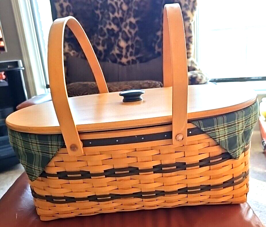 LONGABERGER Generosity Basket 1999 Traditions Coll. Lid Liner Protector Divider eBay