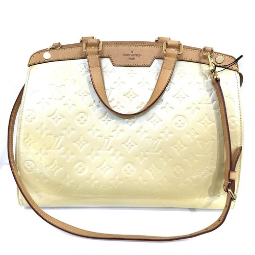 Louis Vuitton Monogram Vernis Brea GM Satchel - Light Yellow