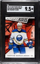 2021-22  UPPER DECK SP 169 Mattias Samuelsson /205 Graded SGC 9.5 BUFFALO SABRES