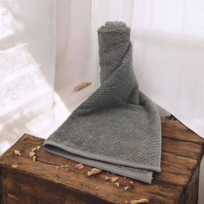 Cawö Frottiertuchserie Pure 6500 stein Handtuch 50 x 100 cm