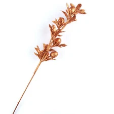 Factory Direct Craft Vinyl Copper Glitter Amaryllis Floral Sprays | 4 Spray