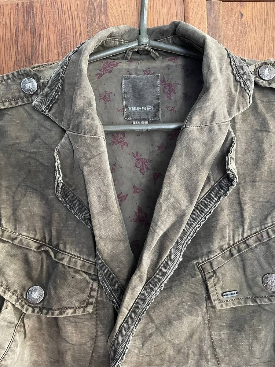 ジャケット・アウター 00s y2k DIESEL ladys military coat S Y2k diesel cargo jacket - Gem