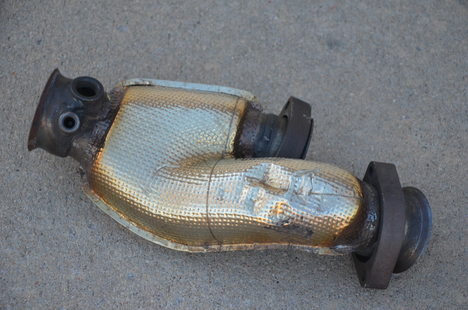 95-01 LAMBORGHINI DIABLO LEFT INSULATED EXHAUST THREE-WAY PIPE 004435974CB