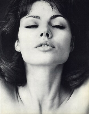 1966 Wingate Paine Facial Expression IV Female Nude Body Art Photo