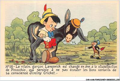 CAR-AAMP3-DISNEY-0225 - Pinocchio - Le vilain garcon Lampwick est changé en a