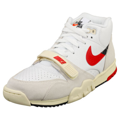 Nike Air Trainer Mens White Red Fashion Sneakers US