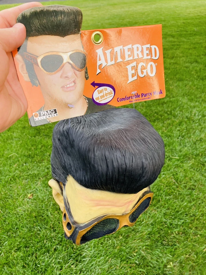 Vintage Elvis Presley Rubber Mask With Sideburns/Glasses 2002 Paper Magic  NWT - Image 3 of 4