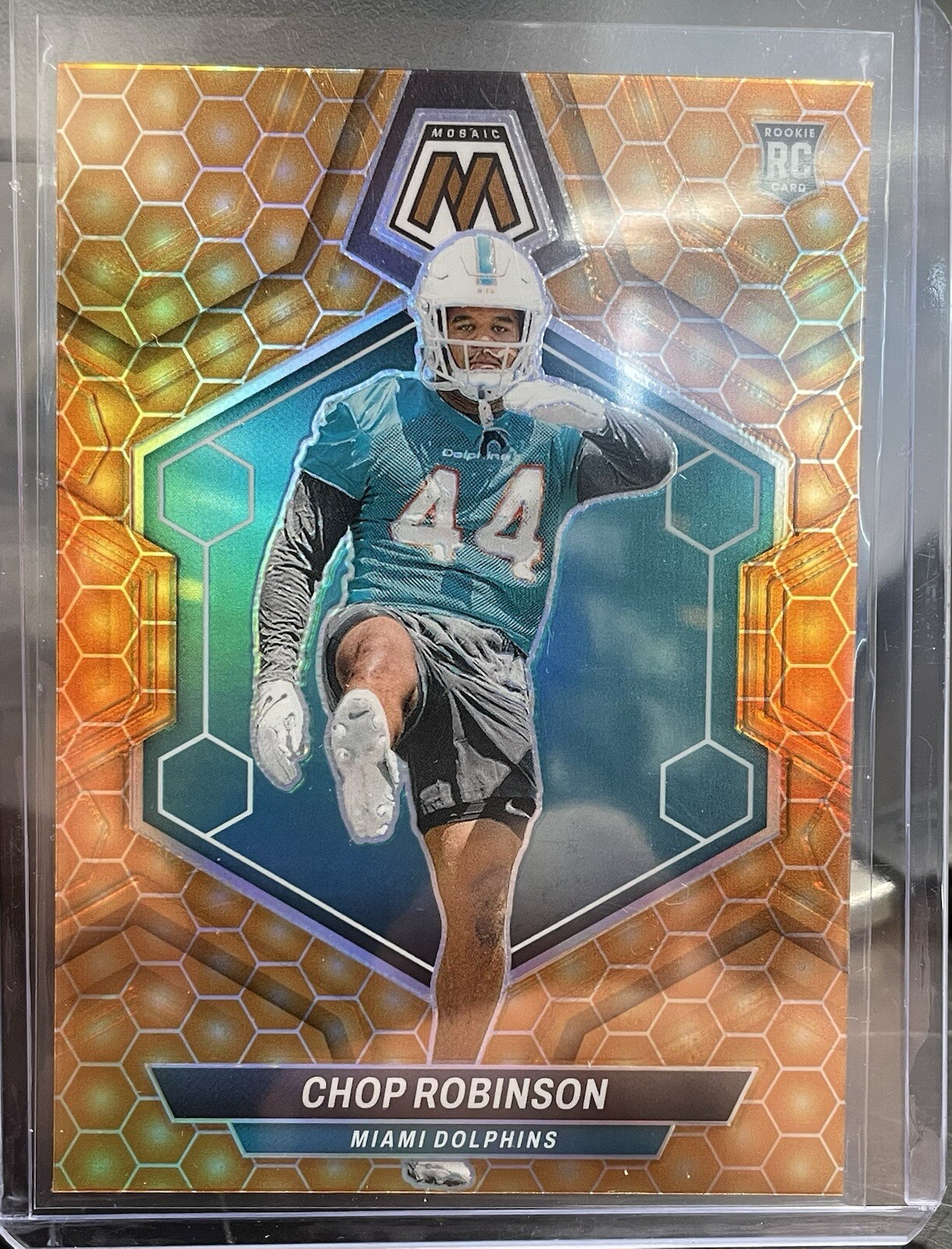 2024 Panini Mosaic Chop Robinson Honeycomb Prizm SSP Rookie #321