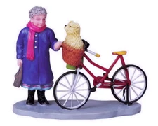 Lemax 2008 Favorite Passenger Holidays Seasons #82515 Travel Bicycle Dog Basket