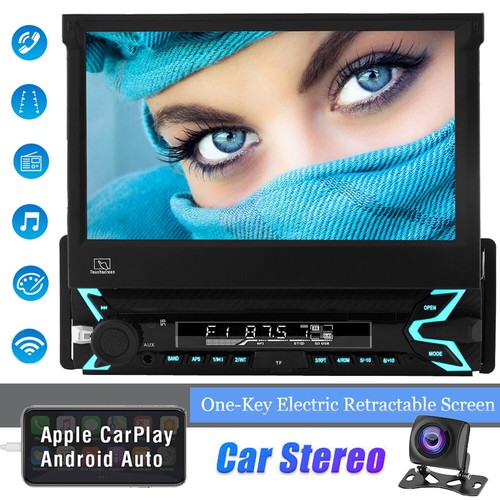 Car Radio Touch Screen Stereo Flip Out 