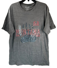 Ovp Herren Montana Grizzlies Rundhals Kurzarm, Grau, Groß