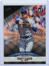 2019 Donruss Franchise Features Black #FF7 Corey Seager/Brendan Rodgers #1/1