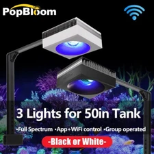 3PCS PopBloom RL90 Reef LED Aquarium Light for Saltwater Coral 60" 150cm SPS LPS