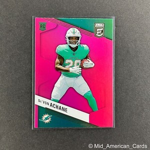 2023 Donruss Elite De'Von Achane Rookie Pink # 132 Dolphins / Texas A&M