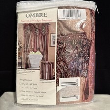 Achim Home Ombre Waterfall Window Curtain Valance, Fits Up To 36  , RN115704