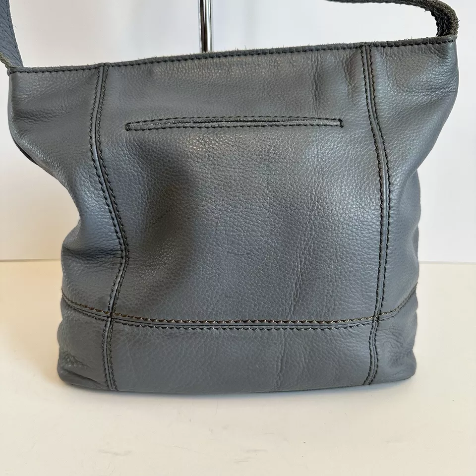 Bolso de hombro de cuero The Sak azul claro gris De Young Foto 2 de 4