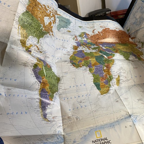 2001 The World Map National Geographic Layout ab9 eBay