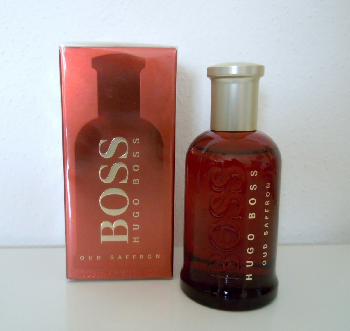 Hugo Boss Boss Bottled Oud Saffron 100 ml Eau de Parfum Spray NUEVO Lámina