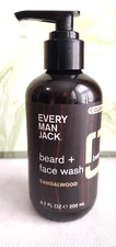 Every Man Jack  Sandalwood Beard & Face Wash Sandalwood 6.7 fl oz