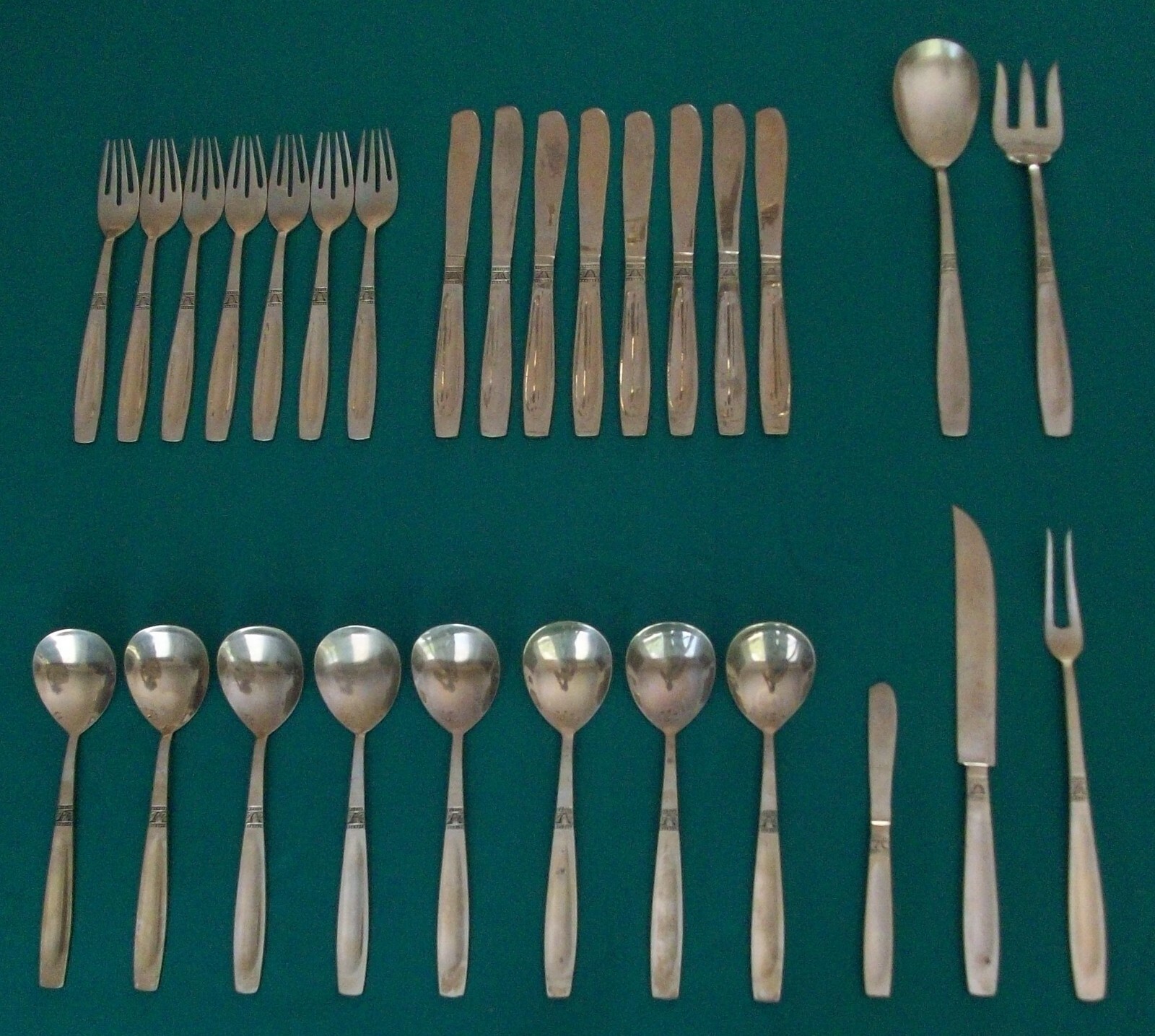 Nickel Bronze Flatware Service James Quality Jewelers Thailand Wood Box