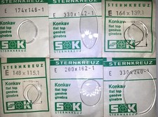 Sternkreuz Formglas E Ellipse oval Kunststoff Uhrenglas konkav