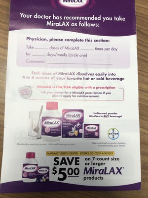Miralax Coupons Printable