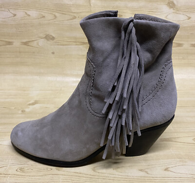 Sam Edelman Louie Boots SAM EDELMAN Louie Black Suede Fringe Ankle