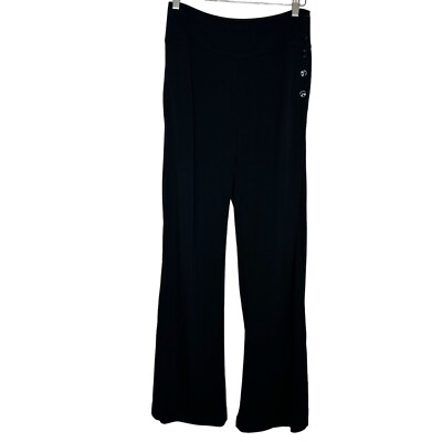 Ralph Lauren Black Label Women's Viscose 8 Side Button Pants