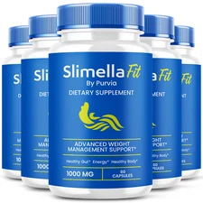 Slimella Fit Pills Support Capsules Official Advanced Formula Wellness (5 Pack)