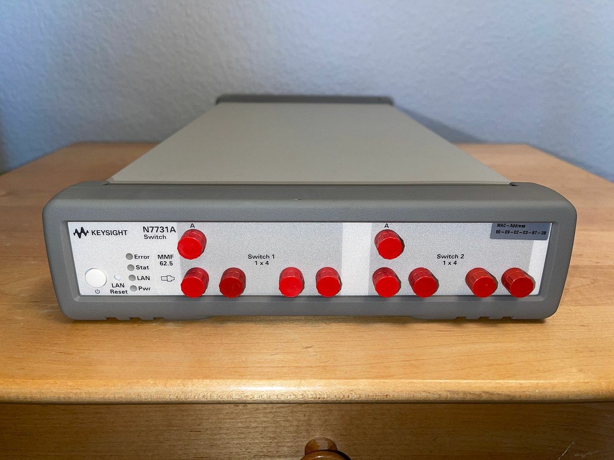 Keysight N7731A 2 Ch Optical Switch 1x4 w/ Options 062, 200 - MFG