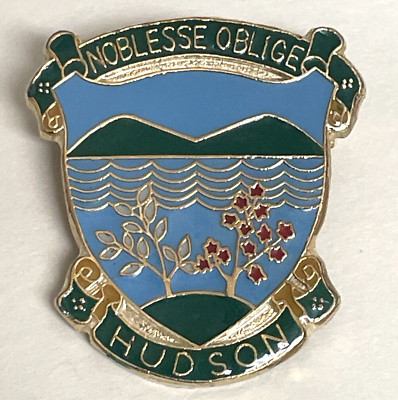 Hudson Noblesse Oblige Ottawa River Quebec Montreal Mountain Retro Hat Lapel Pin