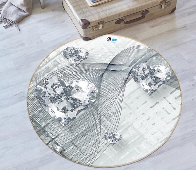 3D Diamantliebe ZHUC1433 Spiel Rutschfester Teppich Matte Foto Teppich Vera