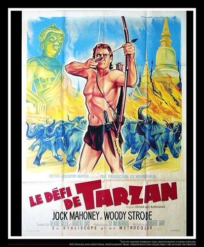 TARZAN THREE'S CHALLENGE (1963) - Original French Movie Poster – Large Fold
