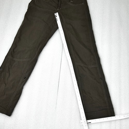 KUHL Women's Hiking Pants Brown Reg Splash Roll Up Outdoor Camping Size 4 Short - Picture 5 of 21