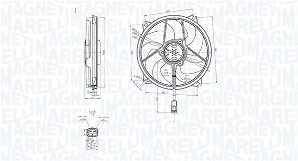 MAGNETI MARELLI 069422839010 Fan, radiator for CITROËN,DS,PEUGEOT