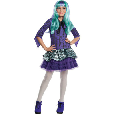 KINDER MONSTER HIGH TWYLA KOSTÜM # Halloween Karneval Spinnen Kleid Hexe Party
