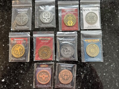 Warhammer Monthly Collectible Coin Multi-listing