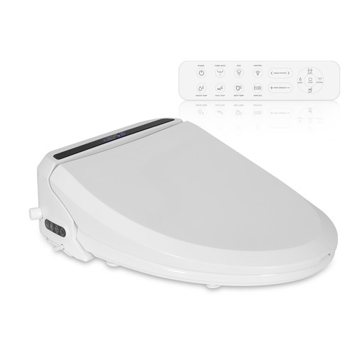Smart Toilet Bidet Lid Heated Toilet Seat with Self-Cleaning Nozzle Warm Air Dry - Picture 20 of 31
