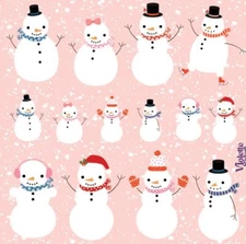 Violette Stickers Snowman Family Stickers Winter Crafts Planner Supply Scrapbook