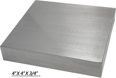 Solid Steel Metal Bench Block Wire Hardening and Wire Wrapping Tool 4'' x 4'' x...