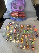 Littlest Pet Shop Large Lot of 53 pets, CASE and Acess 2004-2008  SEE  Plus