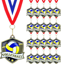 10/20 /30/40 Pcs Award Medals Bulk Sports Medals with Neck Ribbons 2.4 Inch Winn