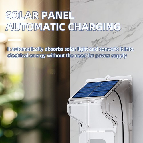 Wireless Visual Doorbell w/ Solar Rain Cover Intercom Security Camera Door Bell - Picture 17 of 21