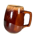 Vintage Hull USA Brown Drip Glaze 6” Giant Tankard Mug Oven Proof Pottery