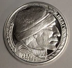 1 oz .999 Fine Silver Hobo Buffalo Nickel Style / Fishing Bullion Serialized