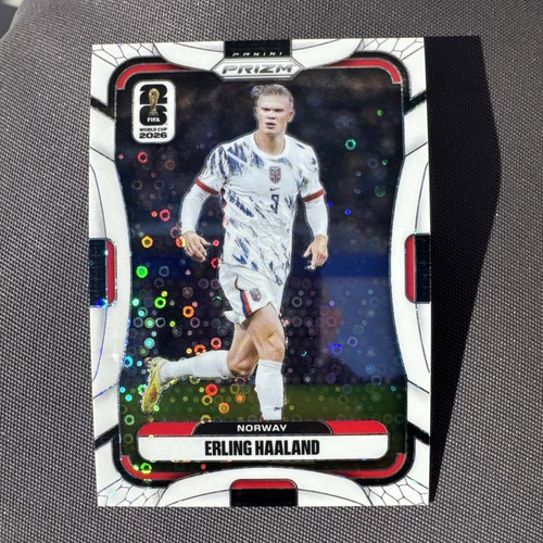 PRISTINE 2026 Prizm FIFA World Cup 07/20 SSP ERLING HAALAND White Disco Foil💎💎