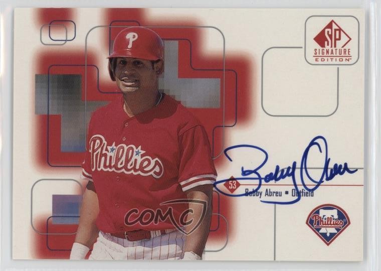 1999 SP Signature Edition Bobby Abreu #BA Auto 1oq8